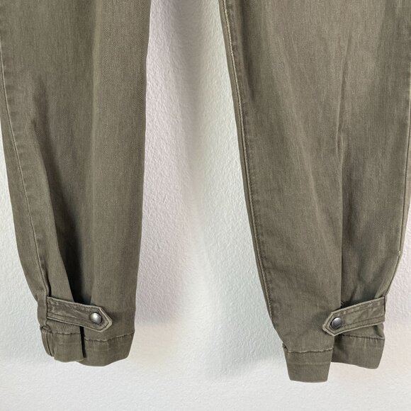 NEW $69 Express Womens 6 Cropped Straight High Rise Stretch Utility Pants - Picture 10 of 11